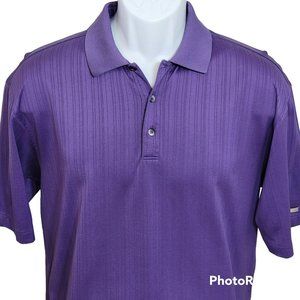 Tiger Woods Men's Large Purple Golf Polo EUC